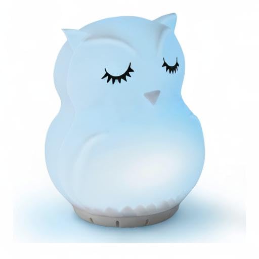 Mindfulness 'Breathing Owl' | 4-7-8 Guided Visual Meditation Breathing Light | 3 in 1 Device with Night Light & Noise Machine for ADHD Anxiety Stress Relief Sleep - Gift for Kids Adult Women Men