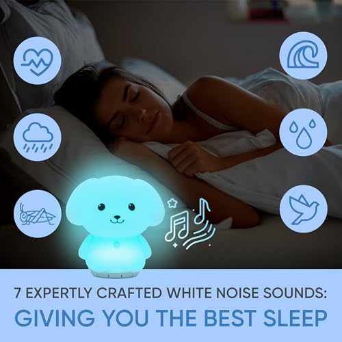 Mindfulness 'Breathing Owl' | 4-7-8 Guided Visual Meditation Breathing Light | 3 in 1 Device with Night Light & Noise Machine for ADHD Anxiety Stress Relief Sleep - Gift for Kids Adult Women Men