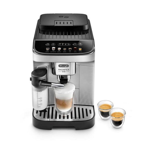 De'Longhi Magnifica Evo Automatic Espresso & Coffee Machine with Manual Milk Frother for Latte, Cappuccino, Iced Coffee, Built-in Grinder, ECAM29043SB