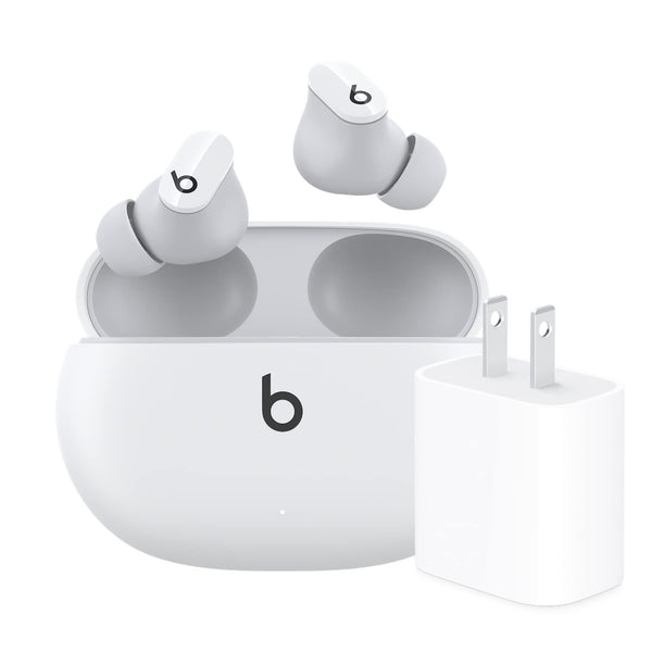 Beats Studio Buds - True Wireless Noise Cancelling Earbuds - Compatible with Apple & Android, Built-in Microphone, IPX4 Rating, Sweat Resistant Earphones, Class 1 Bluetooth Headphones - White