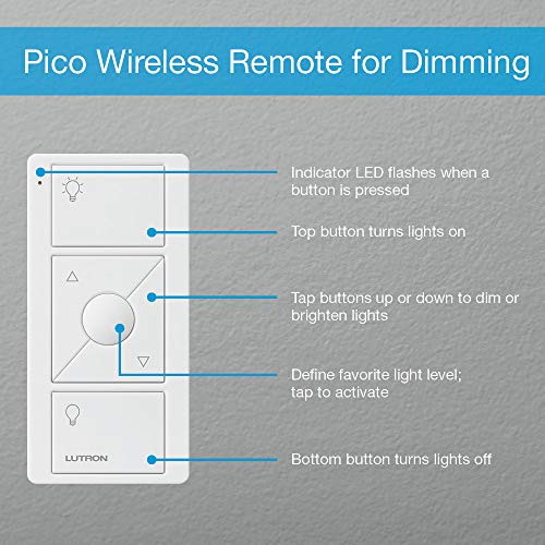 Lutron Caseta Smart Lighting Kit w/ Hub, 2 Original Dimmer Switches, 2 Pico Remotes, & More, for LED Bulbs, Works w/ Alexa, Apple Homekit, Google Home, 150W Single-Pole/3-Way, P-BDG-PKG2W-A