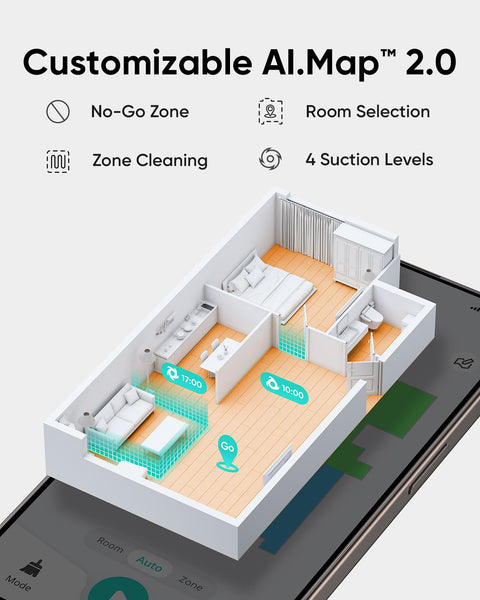 eufy Robot Vacuum 11S MAX, Super Thin, Powerful Suction, Quiet, Self-Charging Robotic Vacuum Cleaner, Cleans Hard Floors to Medium-Pile Carpets, Black