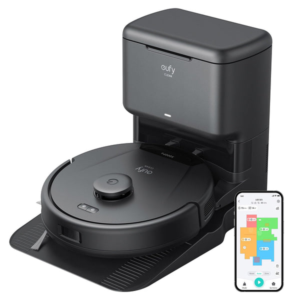 eufy Robot Vacuum 11S MAX, Super Thin, Powerful Suction, Quiet, Self-Charging Robotic Vacuum Cleaner, Cleans Hard Floors to Medium-Pile Carpets, Black
