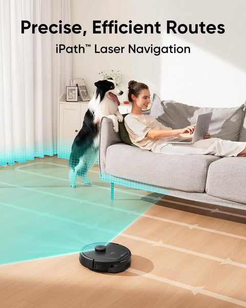 eufy Robot Vacuum 11S MAX, Super Thin, Powerful Suction, Quiet, Self-Charging Robotic Vacuum Cleaner, Cleans Hard Floors to Medium-Pile Carpets, Black
