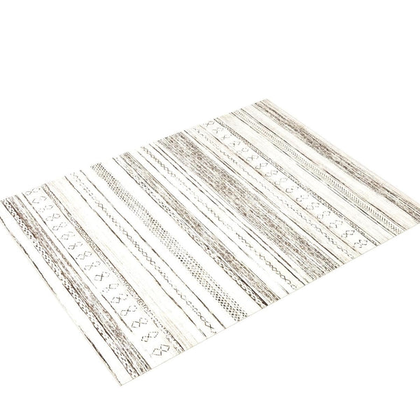 Area Rug Living Room Rugs - 5x7 Washable Large Soft Neutral Boho Moroccan Bohemian Farmhouse Rug Indoor Floor Carpet for Bedroom Under Dining Table Home Office Decor - Cream Brown