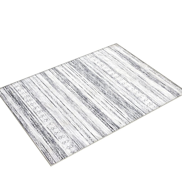 Area Rug Living Room Rugs - 5x7 Washable Large Soft Neutral Boho Moroccan Bohemian Farmhouse Rug Indoor Floor Carpet for Bedroom Under Dining Table Home Office Decor - Cream Brown
