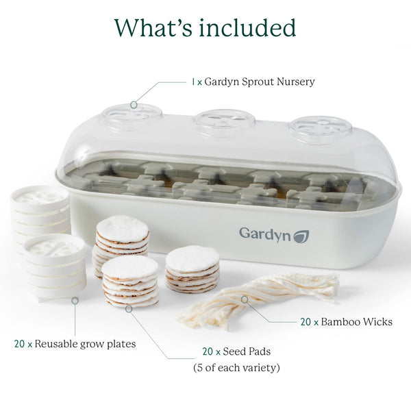 Gardyn Indoor Garden Nursery, Indoor Germination,Hydroponic Growing System - Mom Gifts -Seed Starter Tray Works w/Gardyn Home Indoor Tower Gardens, Vertical Garden Planters & Microgreens Growing Kits