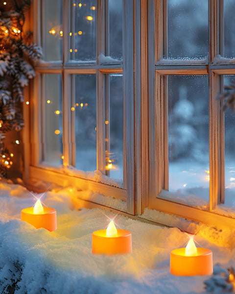 Amagic 12/24/50/100/150 Pack Battery Operated Tea Lights Candles, Fake Tealights Candles, Flameless LED Tea Lights for Halloween, Wedding, Votive, Festival, Table Decor(12 Pack, Warm White)