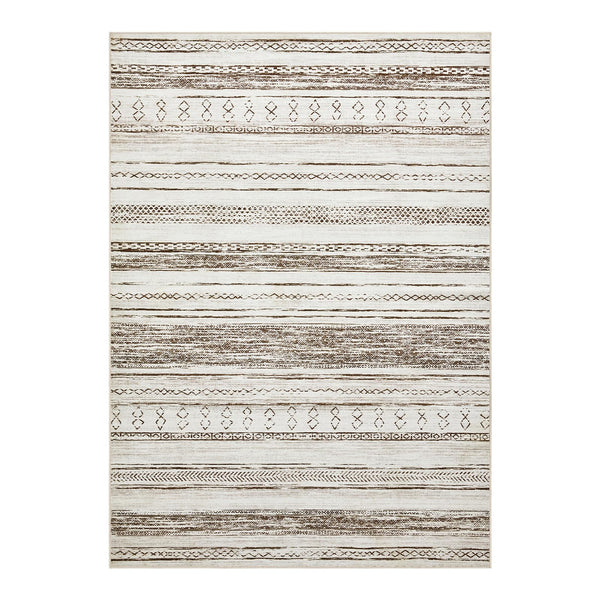 Area Rug Living Room Rugs - 5x7 Washable Large Soft Neutral Boho Moroccan Bohemian Farmhouse Rug Indoor Floor Carpet for Bedroom Under Dining Table Home Office Decor - Cream Brown