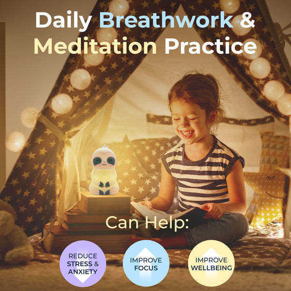 Mindsight 'Breathing Buddha' Guided Visual Meditation Tool for Mindfulness | Slow Your Breathing & Calm Your Mind for Stress & Anxiety Relief | Perfect for Adults & Kids | Relaxing Self Care Gift