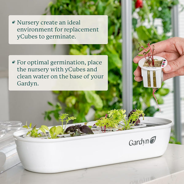 Gardyn 3.0 Bundle with Hydroponics Growing System Vertical Indoor Garden & Nursery (3.0 Gardyn Plus 30 Free Non-GMO Plants, LED Grow Lights, 30 Day Kelby Trial Membership & Nursery)