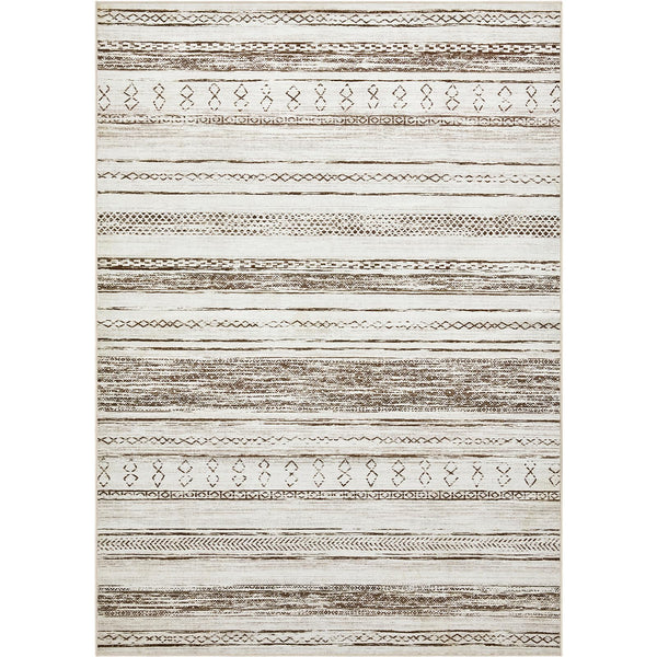 Area Rug Living Room Rugs - 5x7 Washable Large Soft Neutral Boho Moroccan Bohemian Farmhouse Rug Indoor Floor Carpet for Bedroom Under Dining Table Home Office Decor - Cream Brown