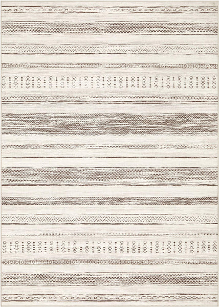 Area Rug Living Room Rugs - 5x7 Washable Large Soft Neutral Boho Moroccan Bohemian Farmhouse Rug Indoor Floor Carpet for Bedroom Under Dining Table Home Office Decor - Cream Brown